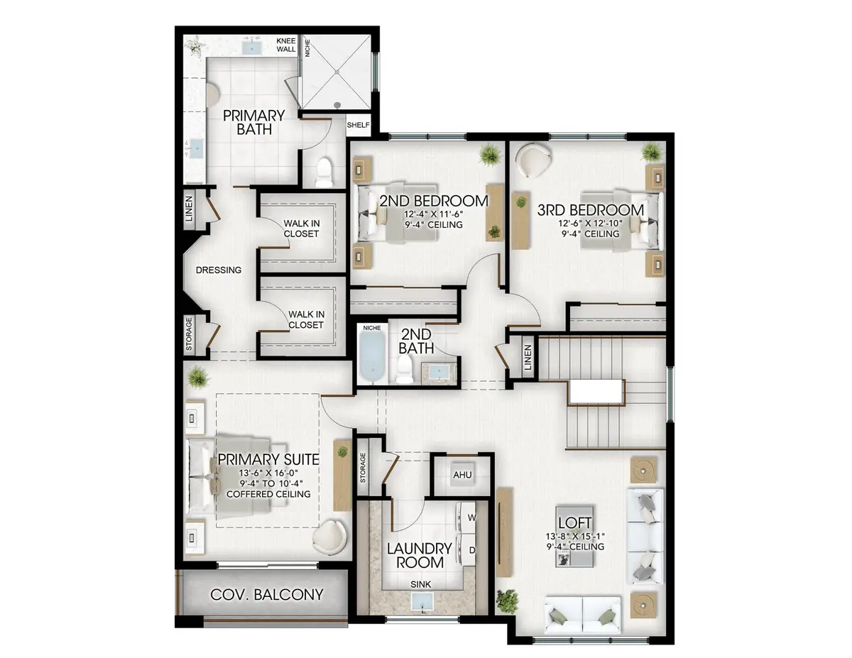 Second Floor Floorplan at 419 41st Street, West Palm Beach