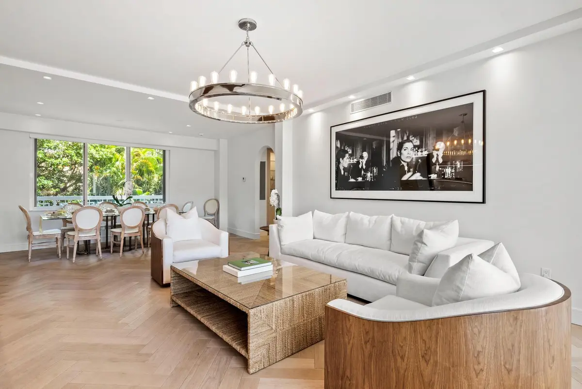 Living Room at 389 S Lake Drive 2g, Palm Beach