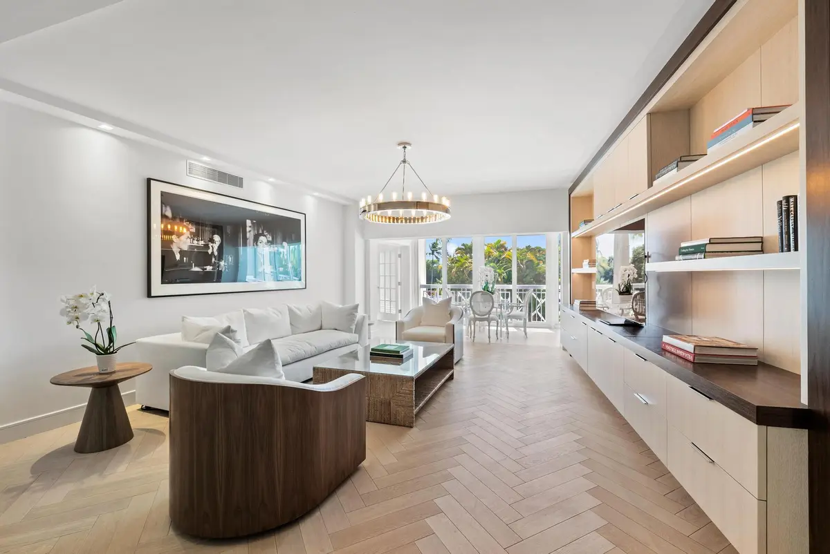 Living Room at 389 S Lake Drive 2g, Palm Beach
