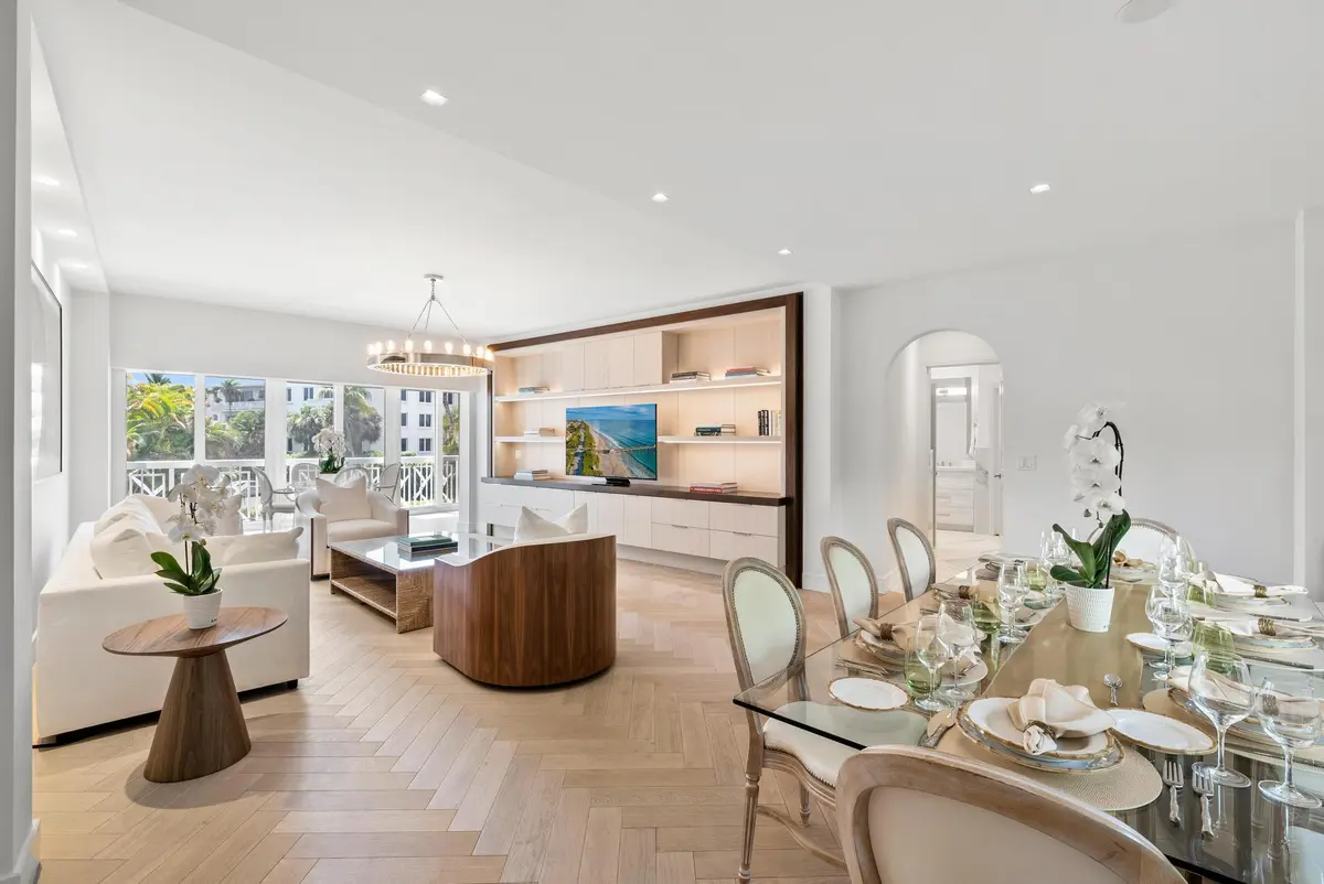 Living/Dining at 389 S Lake Drive 2g, Palm Beach