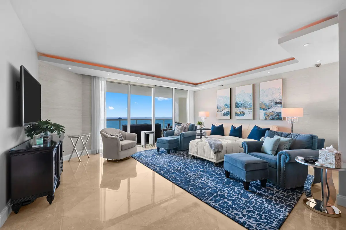 Living Room at 101 S FORT LAUDERDALE BEACH Boulevard 1403, Fort Lauderdale