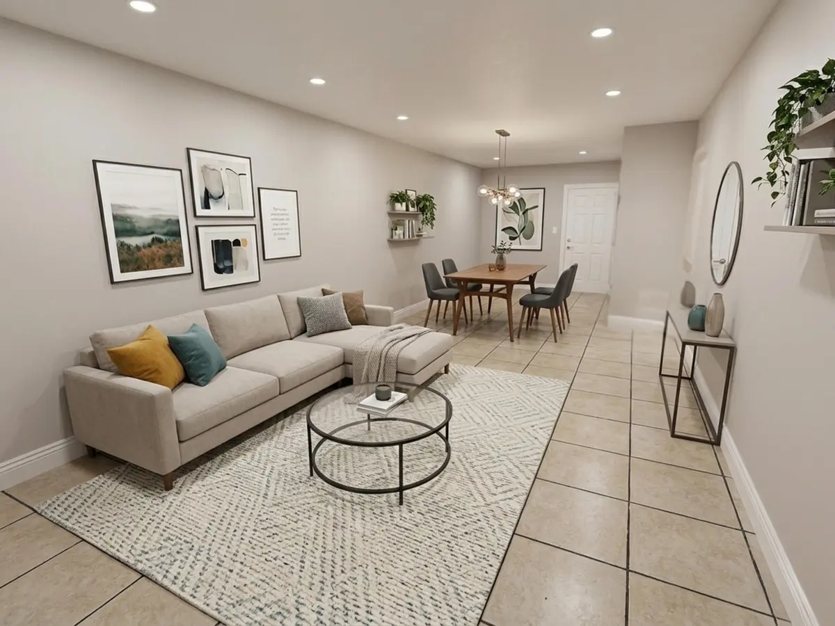 Living / Dining Room at 3600 NW 21ST Street 406, Lauderdale Lakes