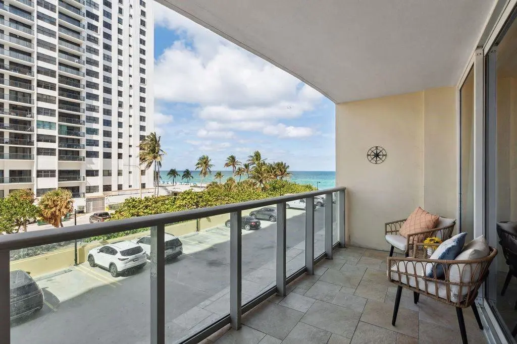 OCEANVIEWS FROM EXTRA LARGE BALCONY at 2501 S OCEAN Drive 304, Hollywood