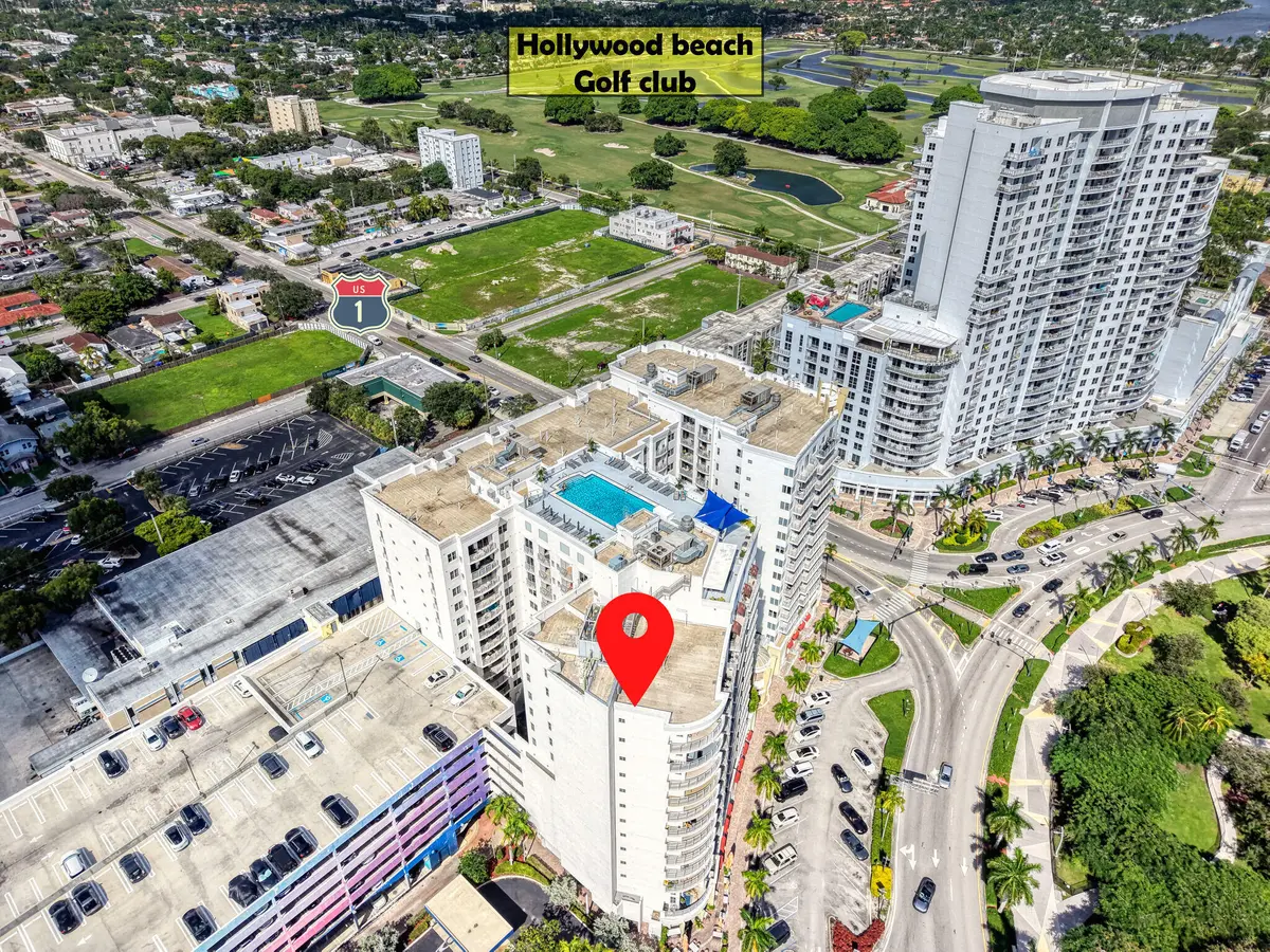 1 Aerials (4) at 1830 RADIUS Drive 1009, Hollywood