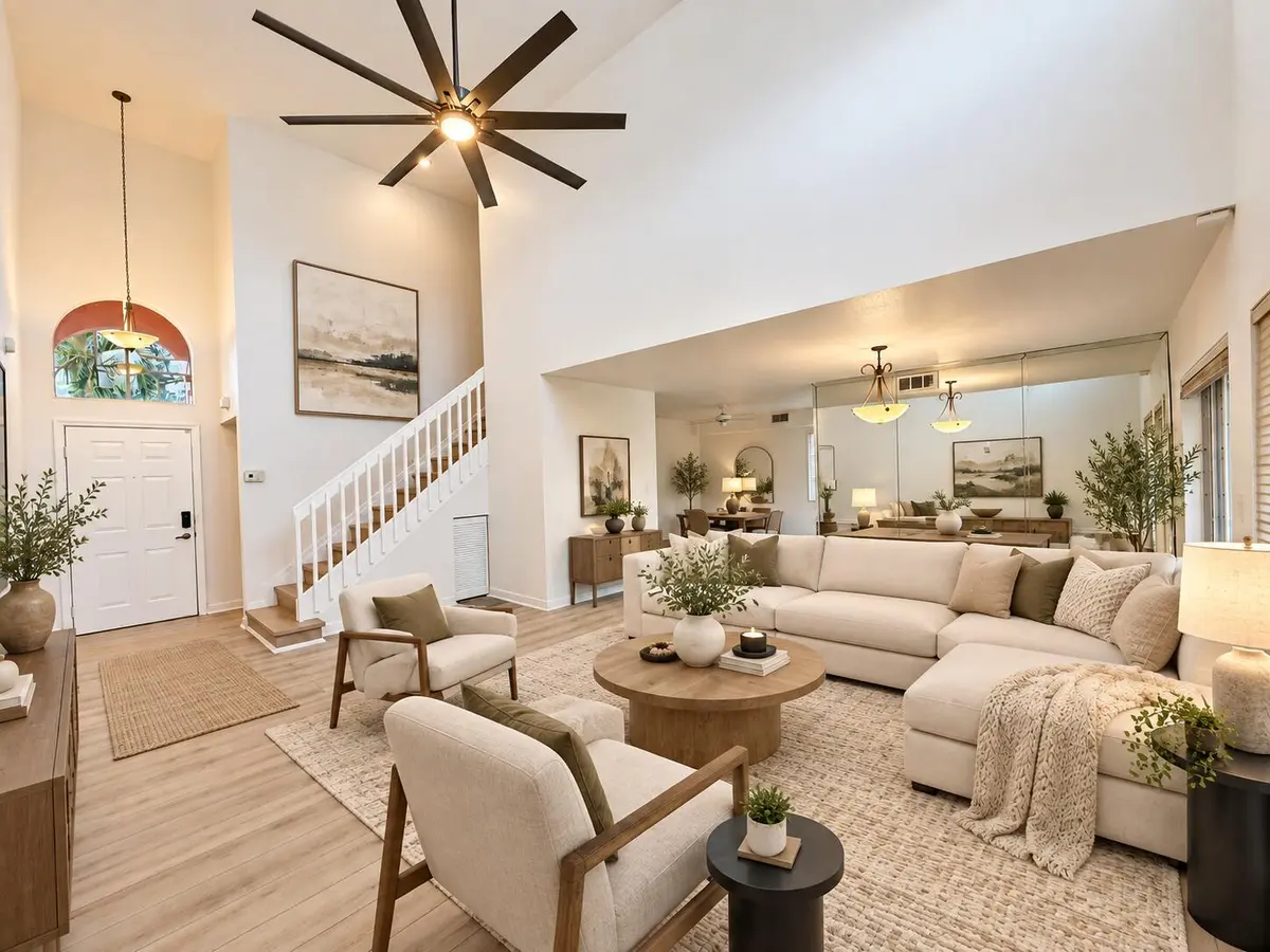Living Room at 1430 N Trafalgar Circle, Hollywood