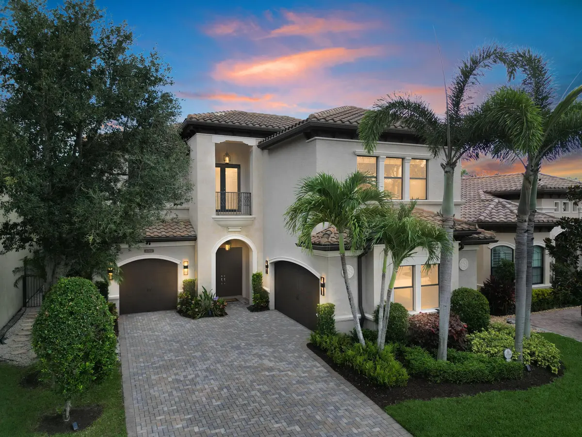 Front Dusk at 8784 LEWIS RIVER Road, Delray Beach