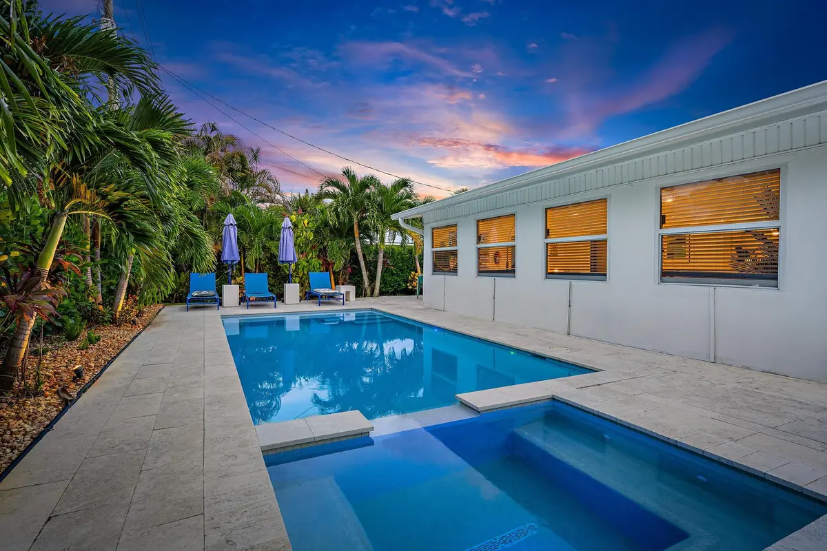 Pool & Back Exterior at 570 N Dover Road, Tequesta