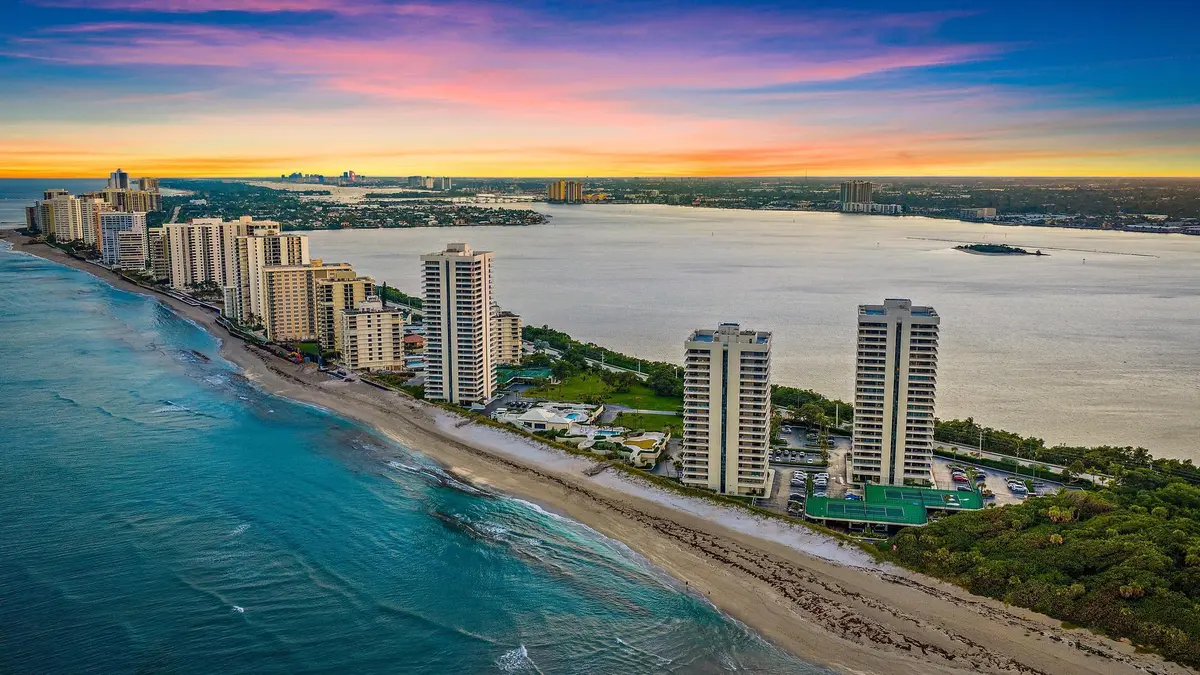 Aerial View at 5510 N OCEAN Drive 11B, Singer Island