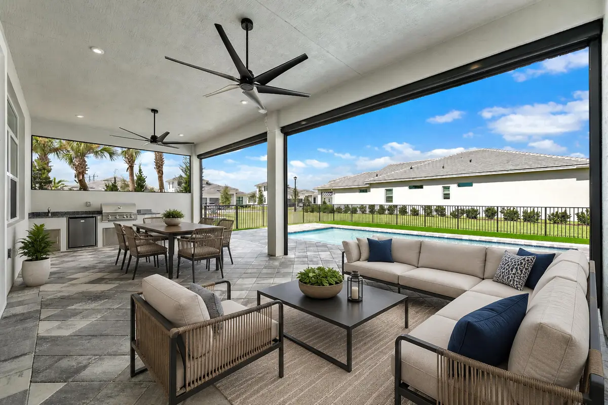 Back Patio at 8491 SW Vesuvius Way, Port St. Lucie