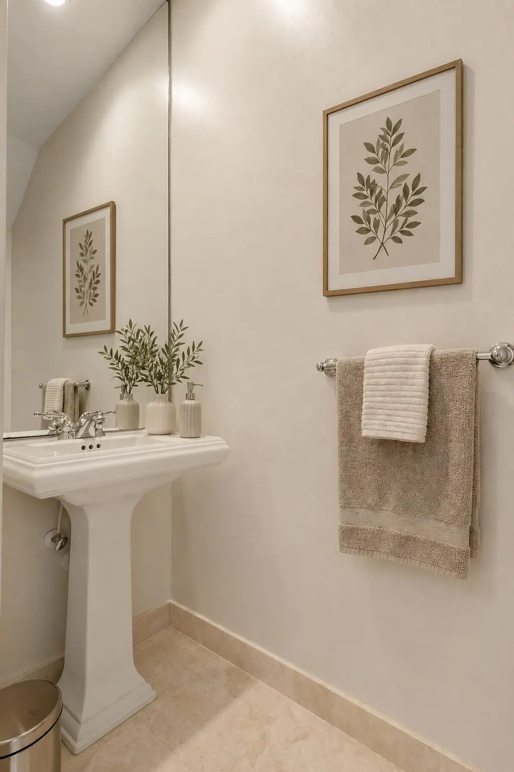 Powder Room Staged at 4517 NE 21st Avenue 4, Fort Lauderdale
