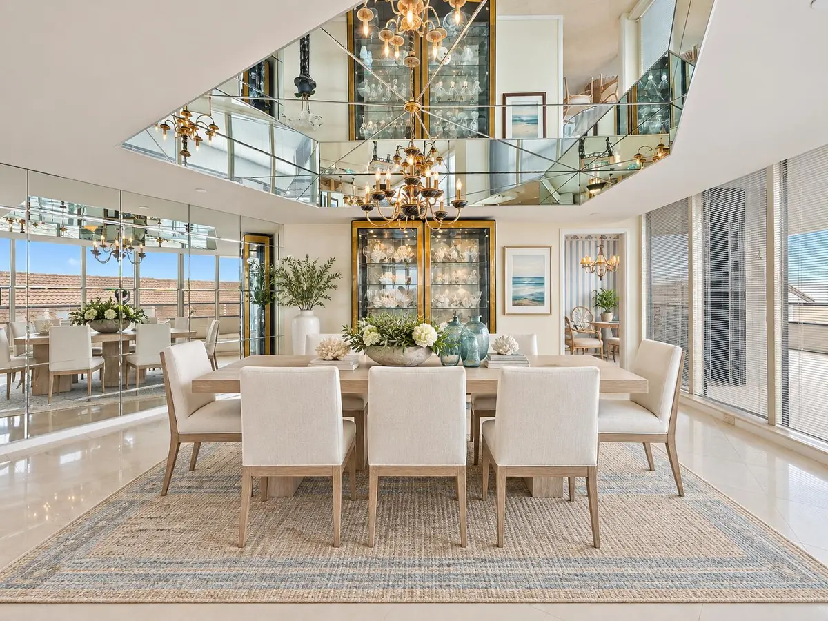 Formal Dining - Virtually Staged at 100 Lakeshore Drive 251, North Palm Beach