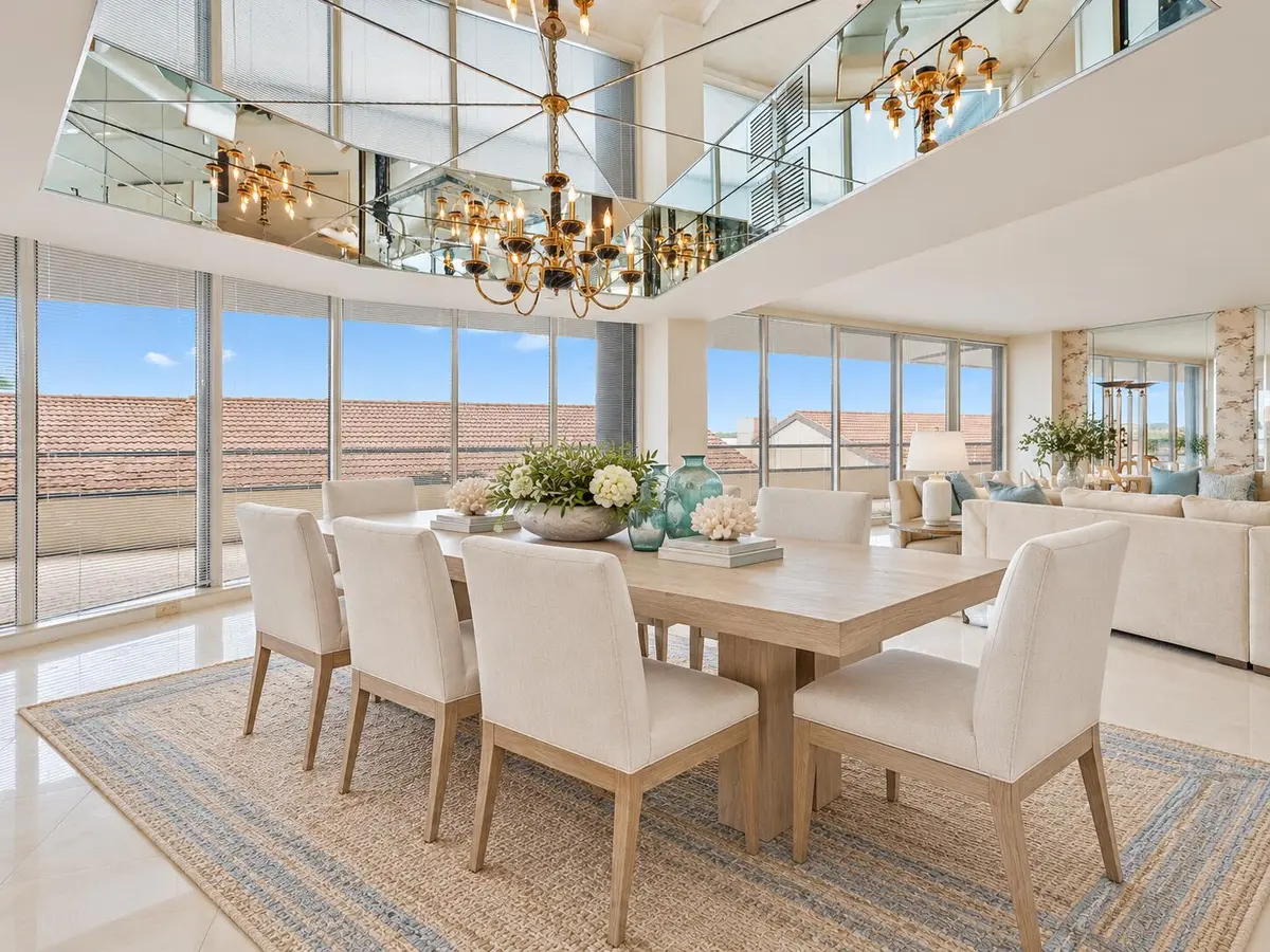 Formal Dining - Virtually Staged at 100 Lakeshore Drive 251, North Palm Beach