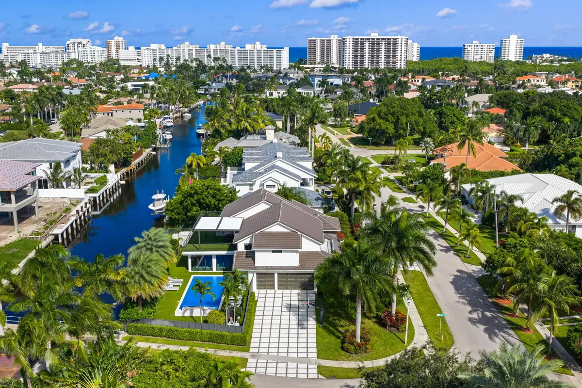Aerial 1 at 737 NE Boca Bay Colony Drive, Boca Raton