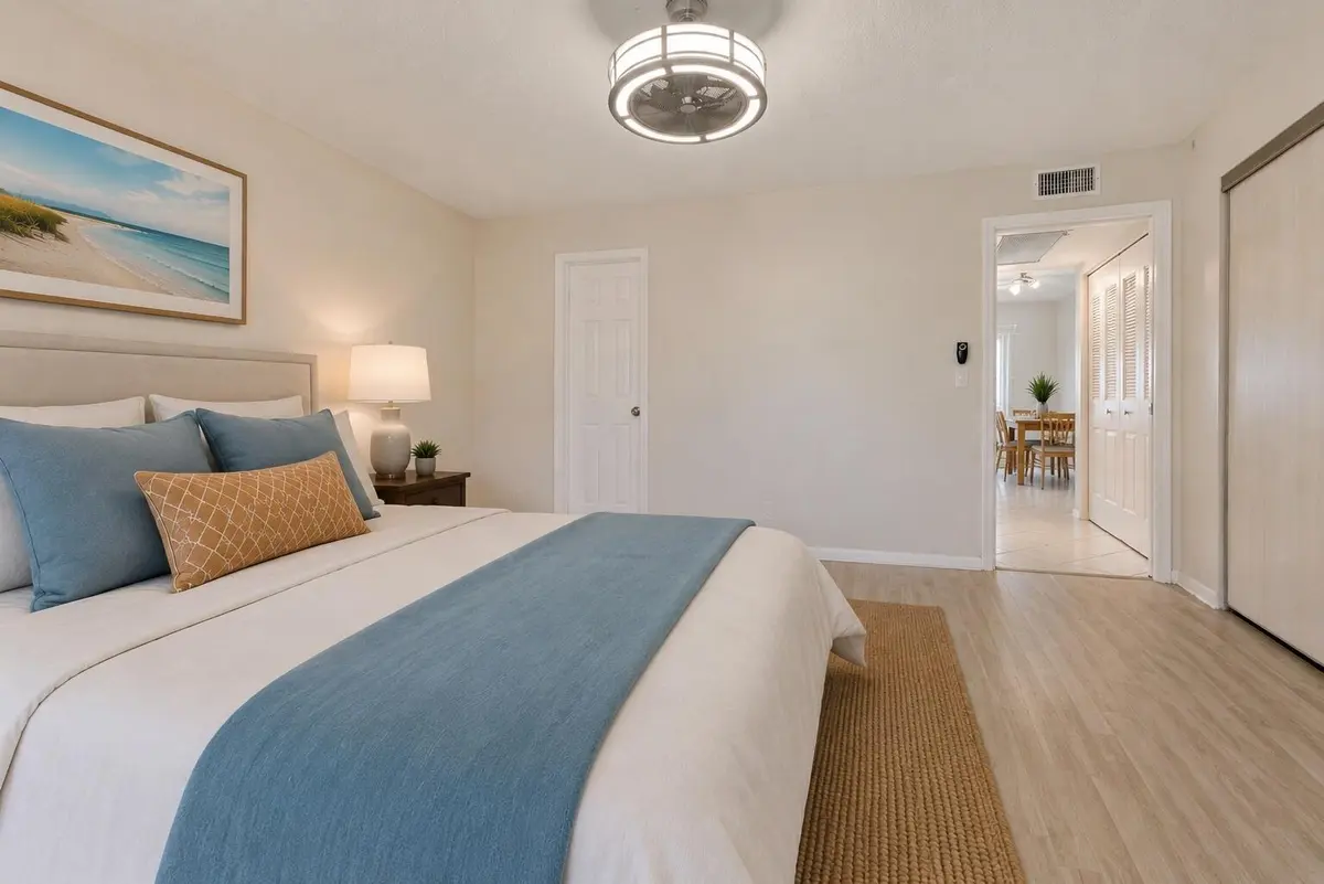 staged_bedroom_doorway_view_final at 4028 Berkshire B 4028, Deerfield Beach
