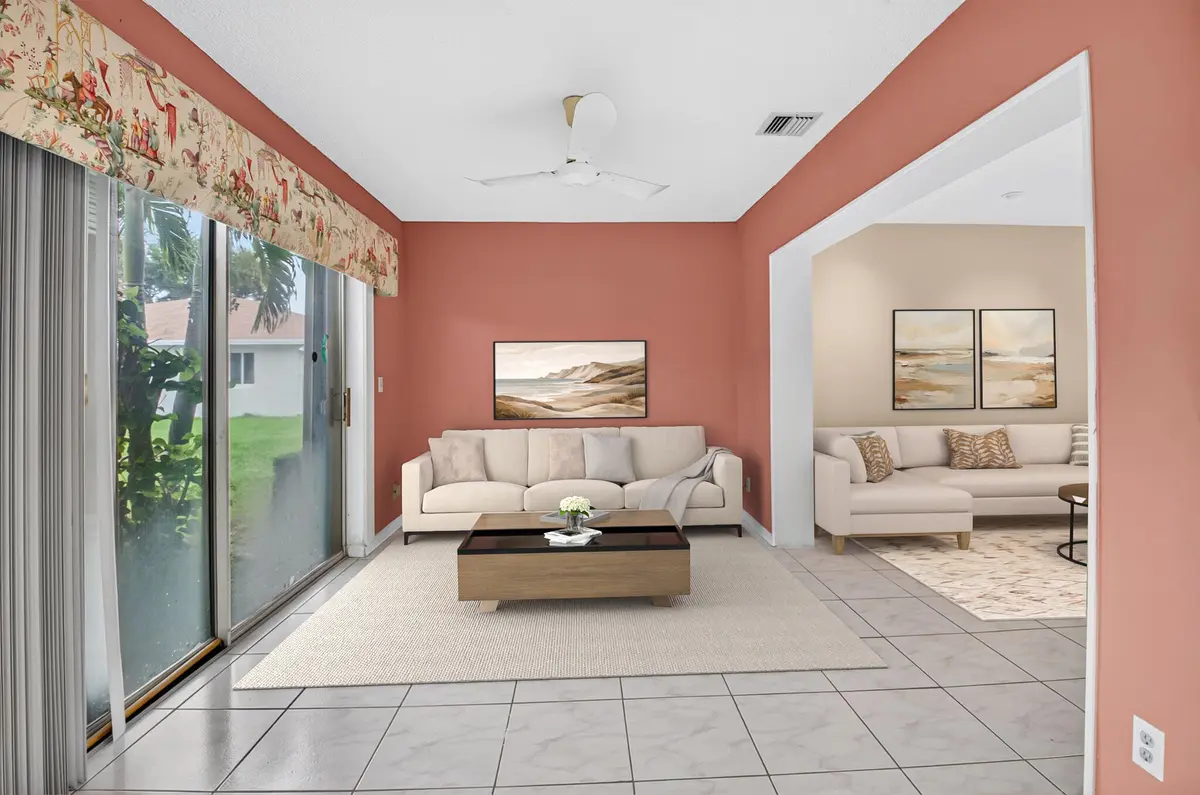 Staged Den off the living room at 6789 MOONLIT Drive, Delray Beach