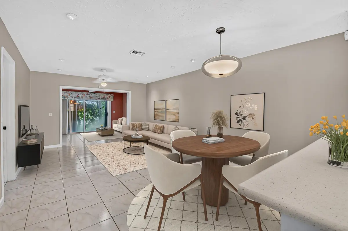Staged Living Room at 6789 MOONLIT Drive, Delray Beach