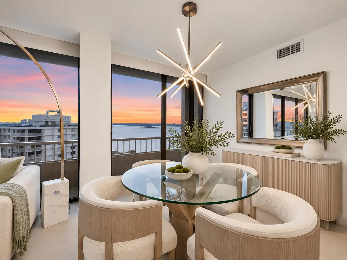 Dining - Virtually Staged at 5510 N OCEAN Drive 11B, Singer Island