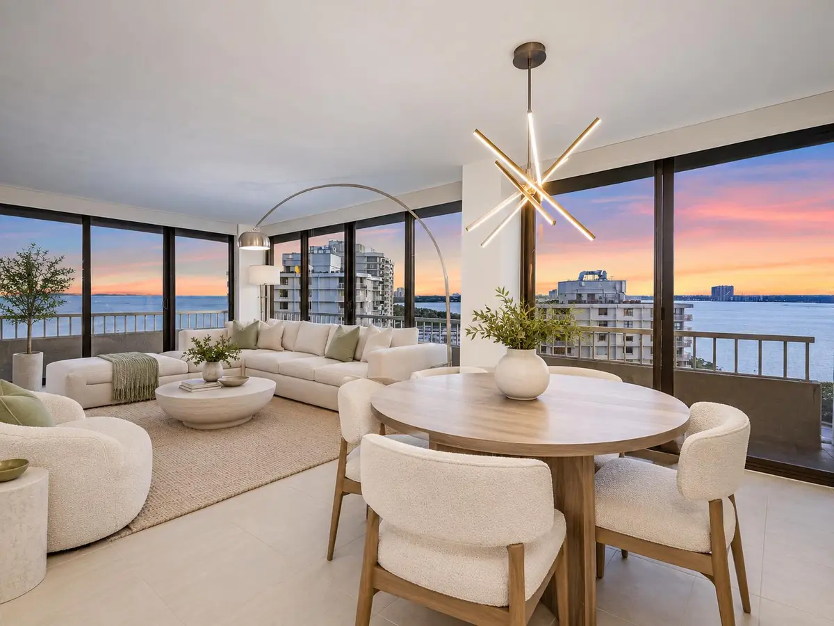 Dining - Virtually Staged at 5510 N OCEAN Drive 11B, Singer Island
