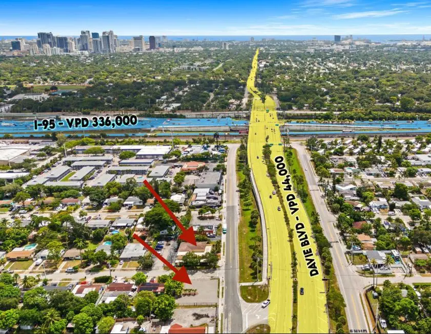 Aerial View at 2211 Davie Blvd, Fort Lauderdale