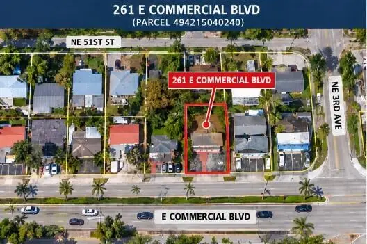 261 E Commerical Overhead Pic at 261 E COMMERCIAL Boulevard, Oakland Park