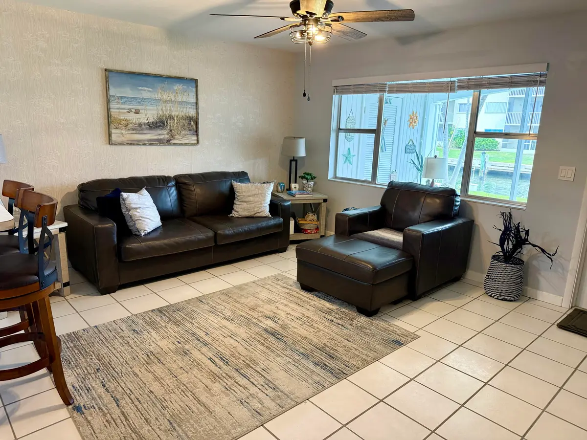 Living Room at 110 Shore Court 106, North Palm Beach