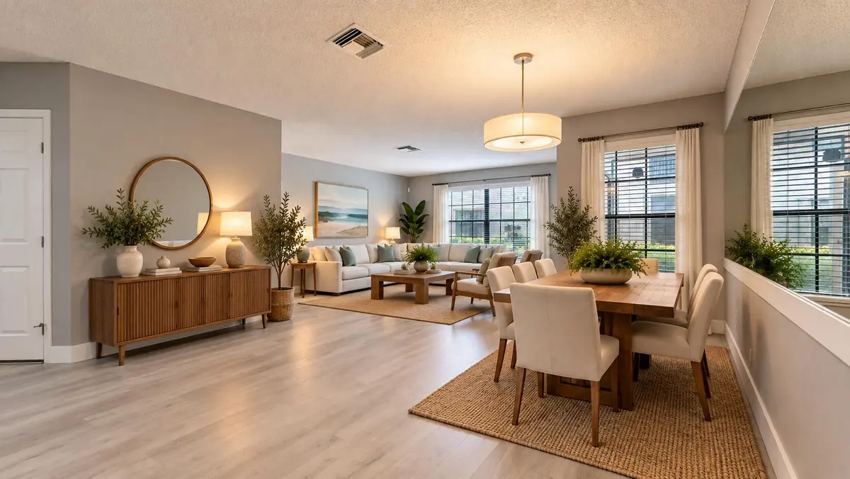 3284 looking dinning room to living room at 3284 Jog Park Drive, Greenacres