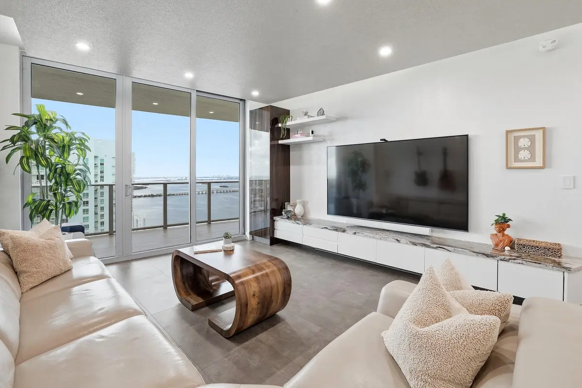 Living Room at 488 NE 18th Street 5009, Miami