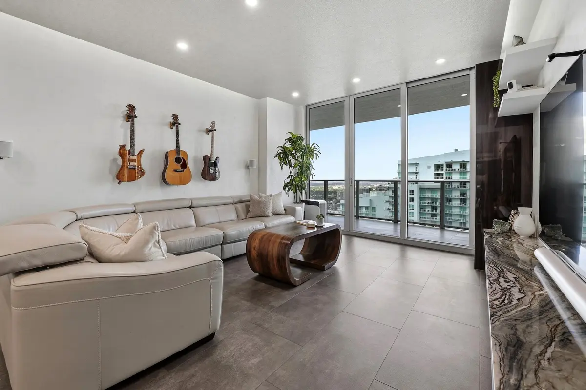 Living Room at 488 NE 18th Street 5009, Miami