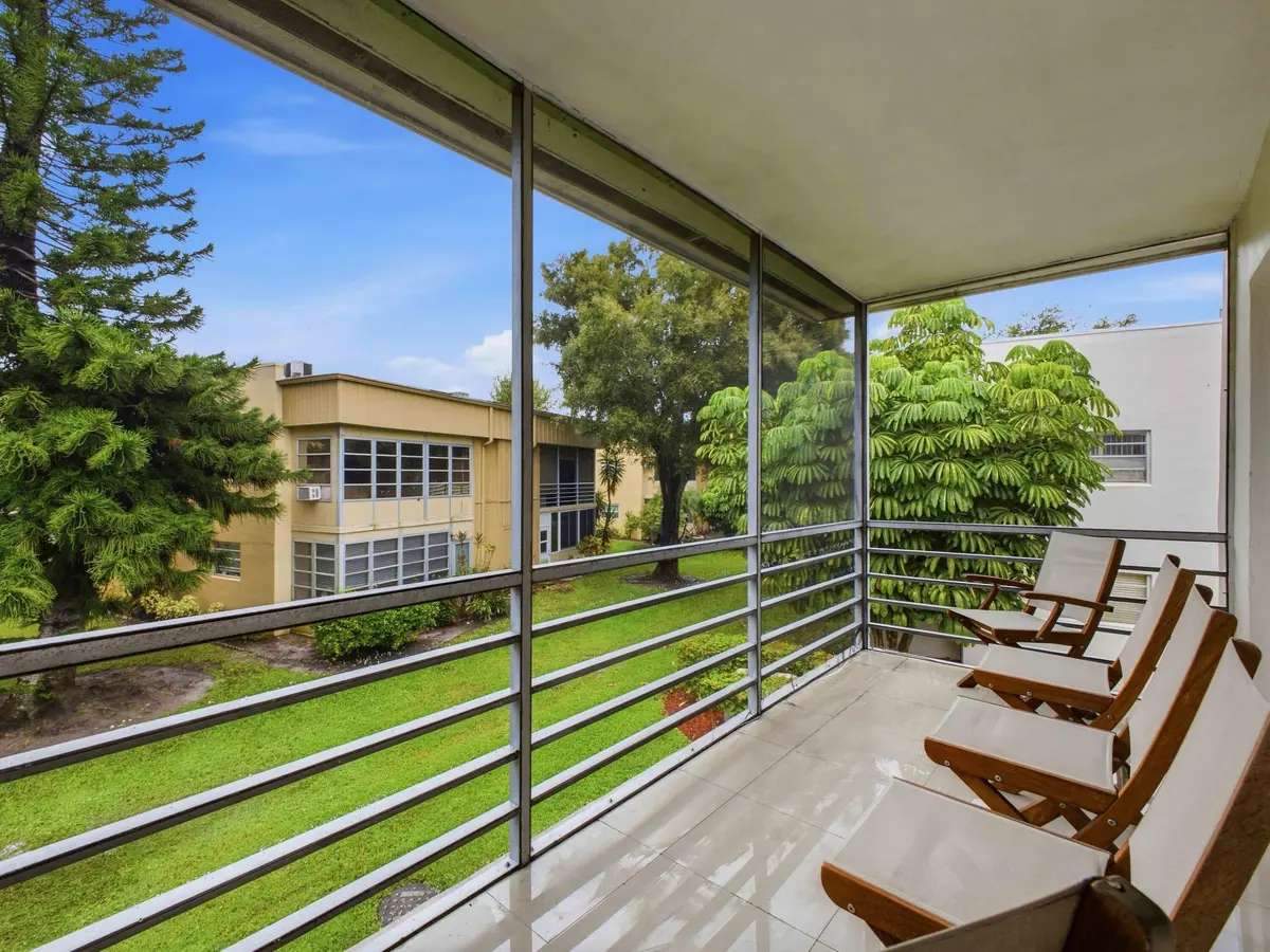 Screened Balcony at 471 Capri J, Delray Beach