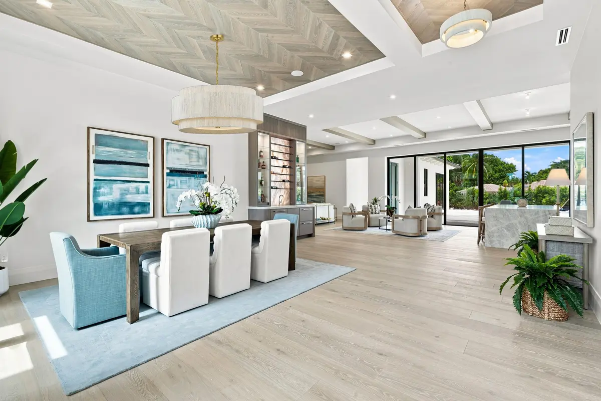 DINING ROOM AND FOYER at 155 Ebbtide Drive, North Palm Beach