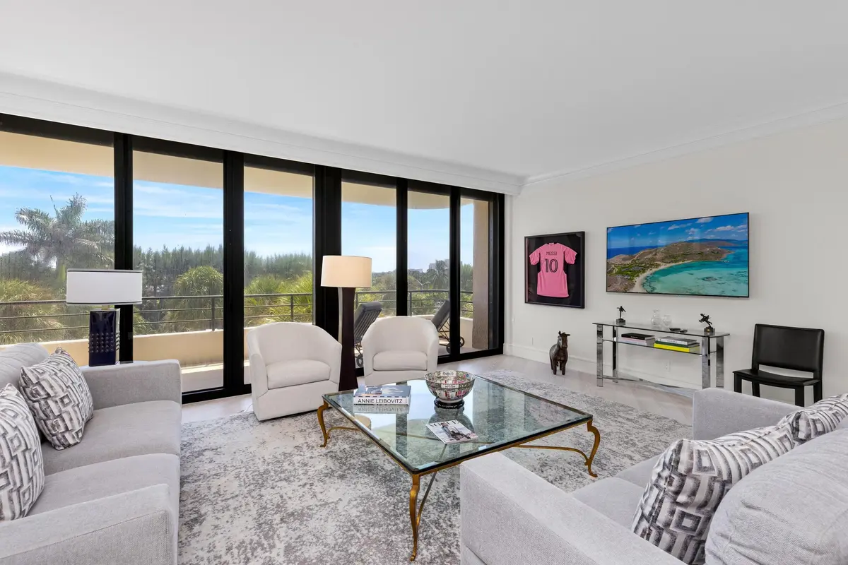 Living Area at 120 Sunset Avenue W 4 A, Palm Beach