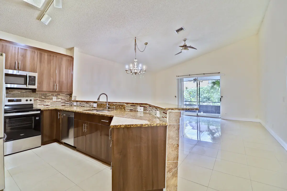 Kitchen-living at 7705 Forest Green Lane, Boynton Beach