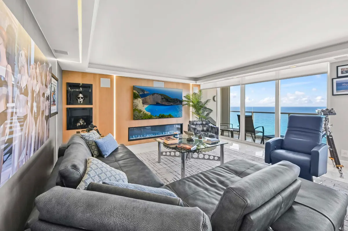 Living Room at 2800 S Ocean Boulevard 16-C, Boca Raton