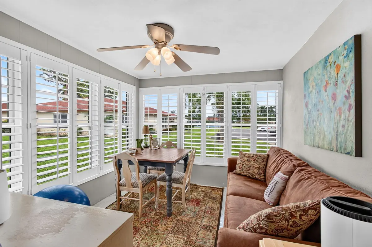 Enclosed Florida room at 4755 NW 3RD Court D, Delray Beach