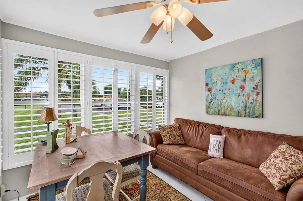 Enclosed Florida room at 4755 NW 3RD Court D, Delray Beach