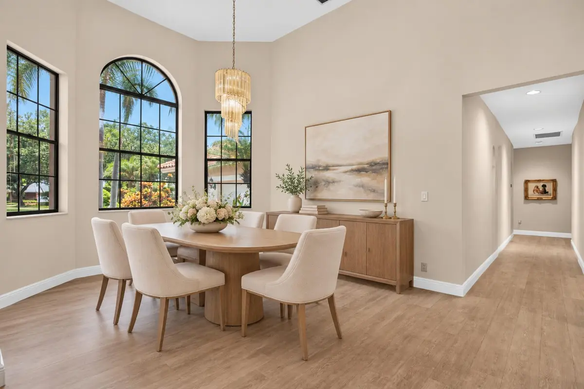 Formal Dining Staged at 10240 Vestal Court, Coral Springs