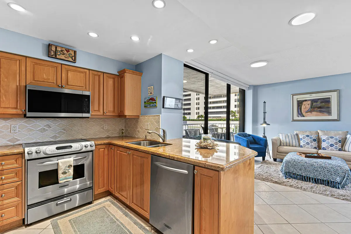 Kitchen/Living Room at 5250 N OCEAN Drive 3N, Singer Island