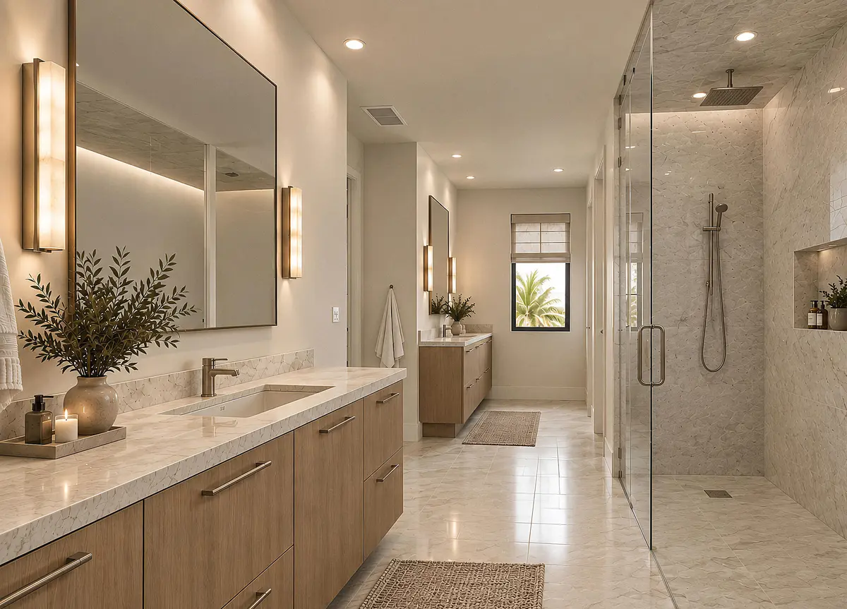 CP_Julien Residence_Master Bathroom at 925 Sunset Road, Boynton Beach