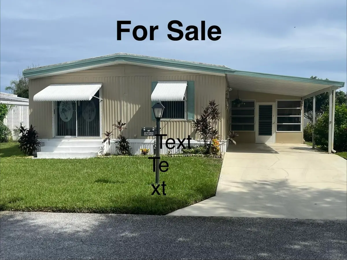 Front of Structure at 97 N Warner Drive, Jensen Beach