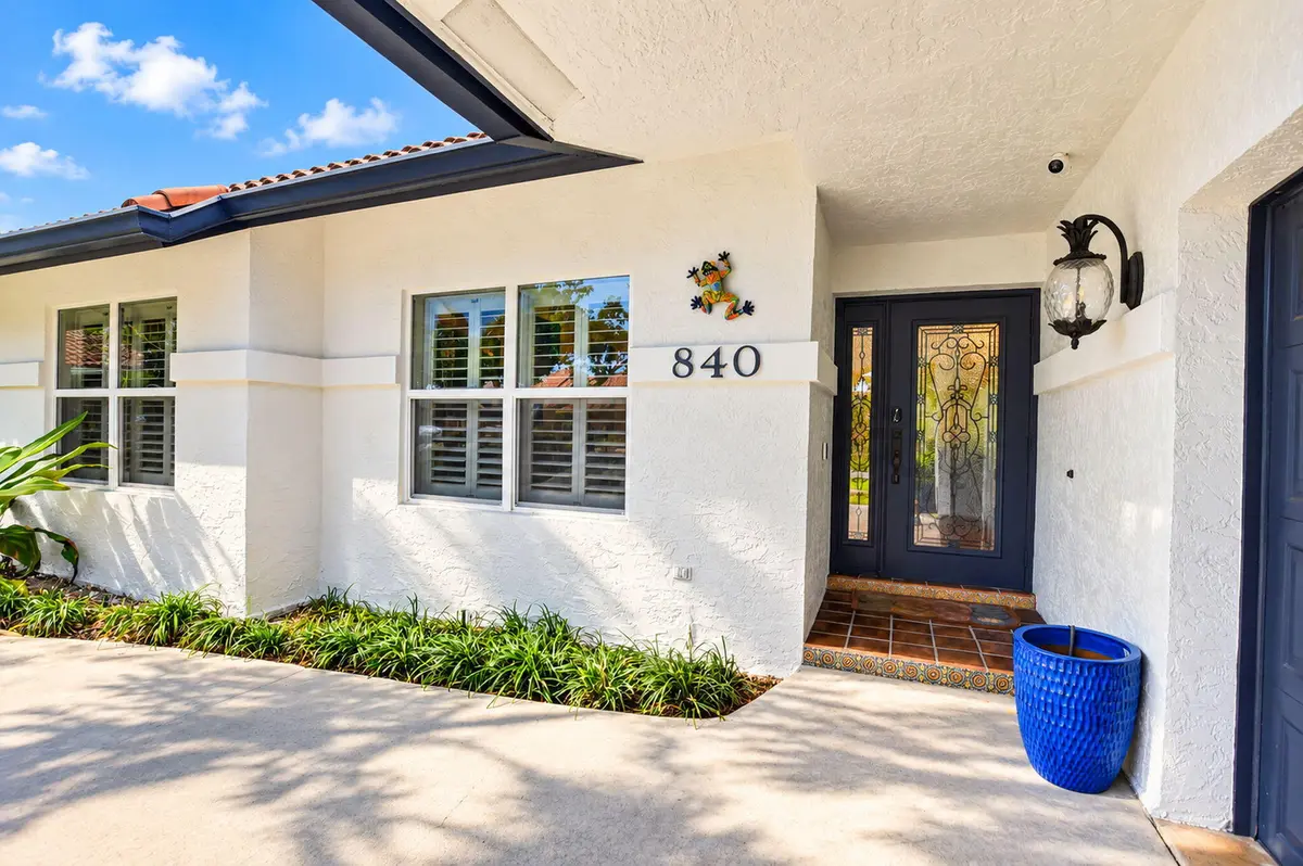 Front Entry Exterior at 840 SW 21ST Street, Boca Raton