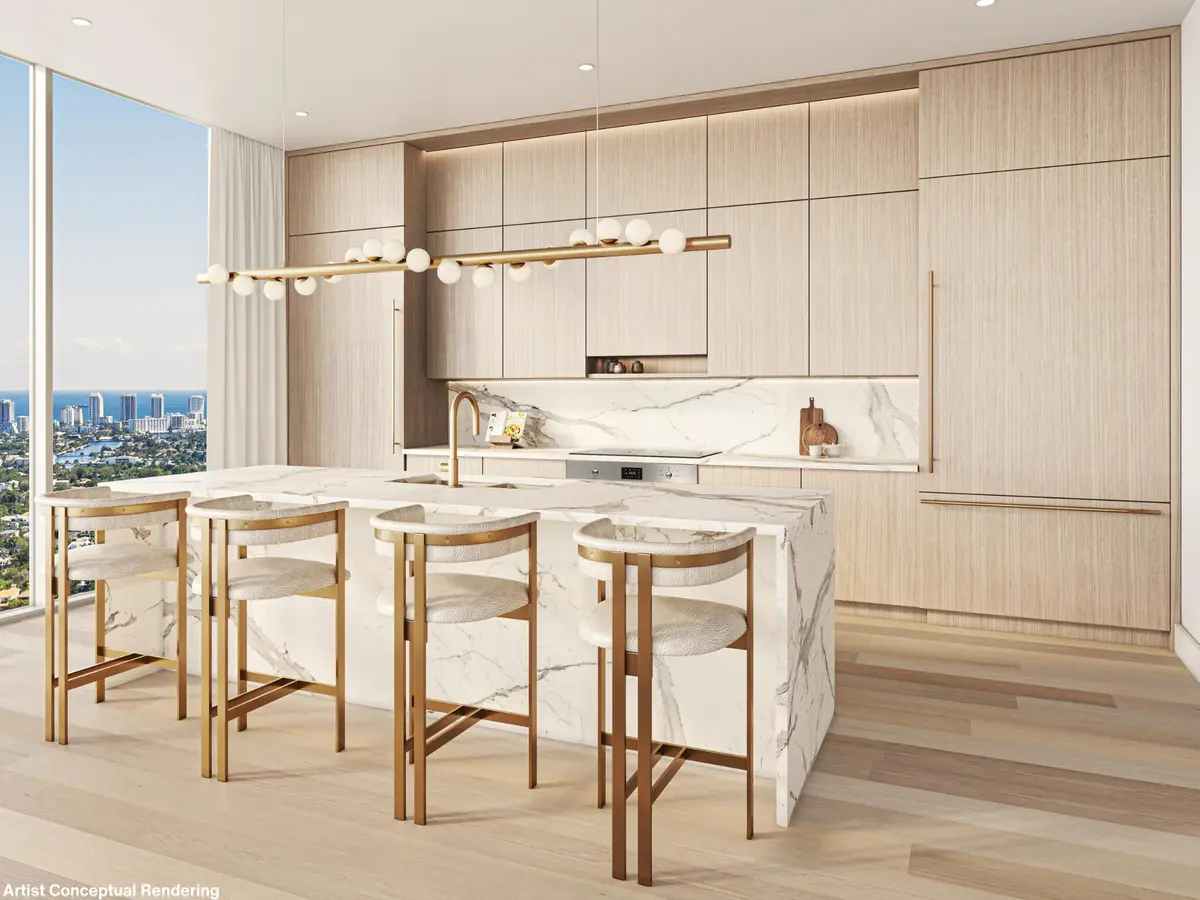 Kitchen at 300 NE 3RD Avenue 1908S, Fort Lauderdale