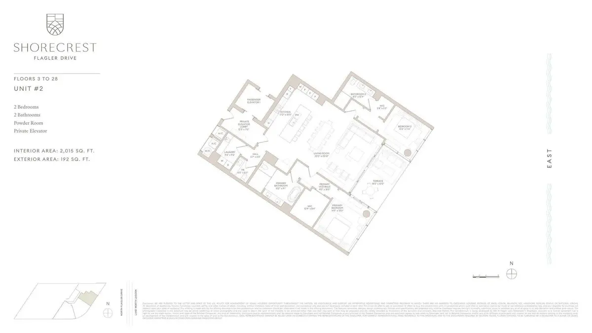 02_Residence_Floorplan at 1865 N FLAGLER Drive 1602, West Palm Beach