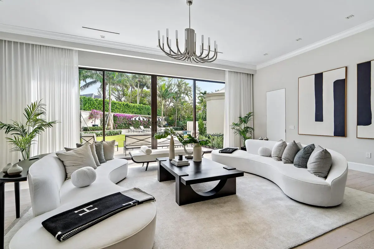 Living Room at 150 El Vedado Road, Palm Beach