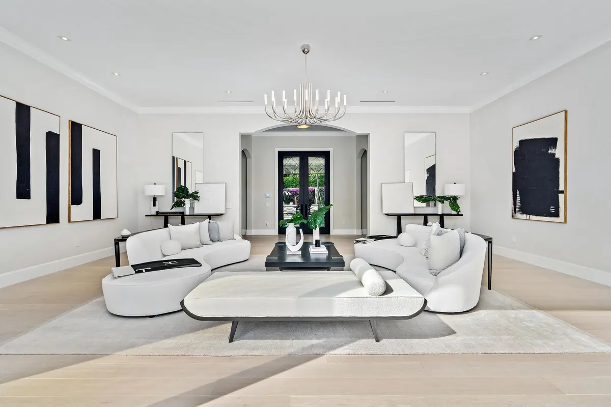 Living Room at 150 El Vedado Road, Palm Beach
