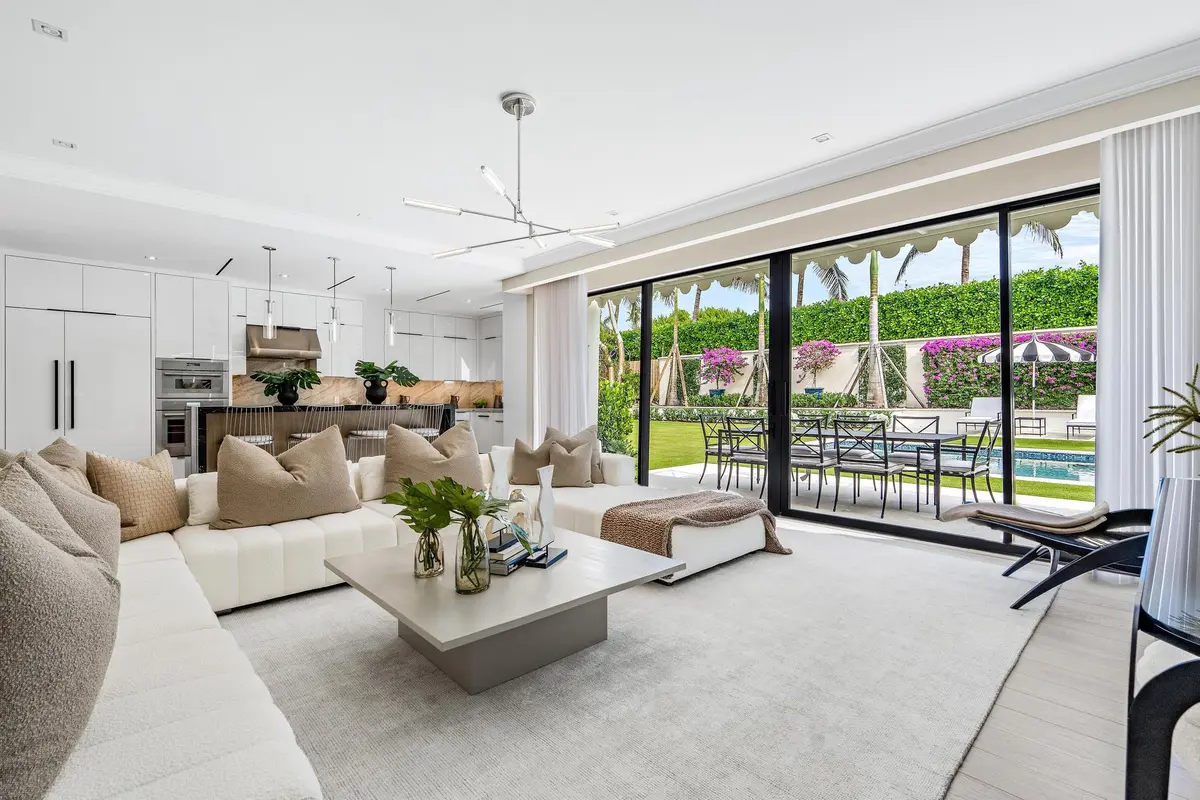 Family Room at 150 El Vedado Road, Palm Beach
