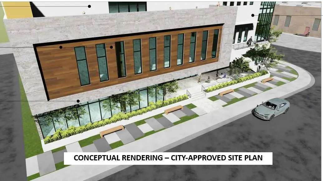 Conceptual Frontage Rendering at 1048 E OAKLAND PARK Boulevard, Oakland Park