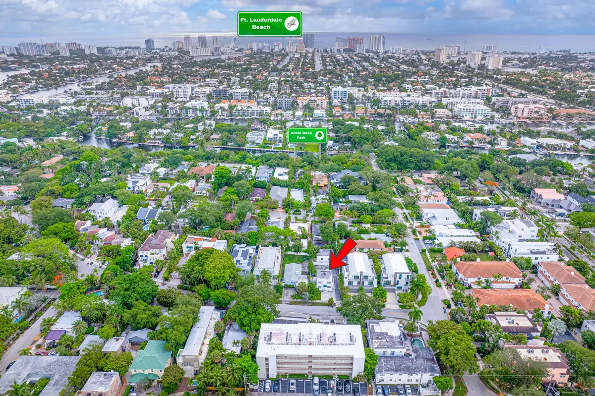 Aerial-V2 at 110 NE 16th Terrace 1-3, Fort Lauderdale