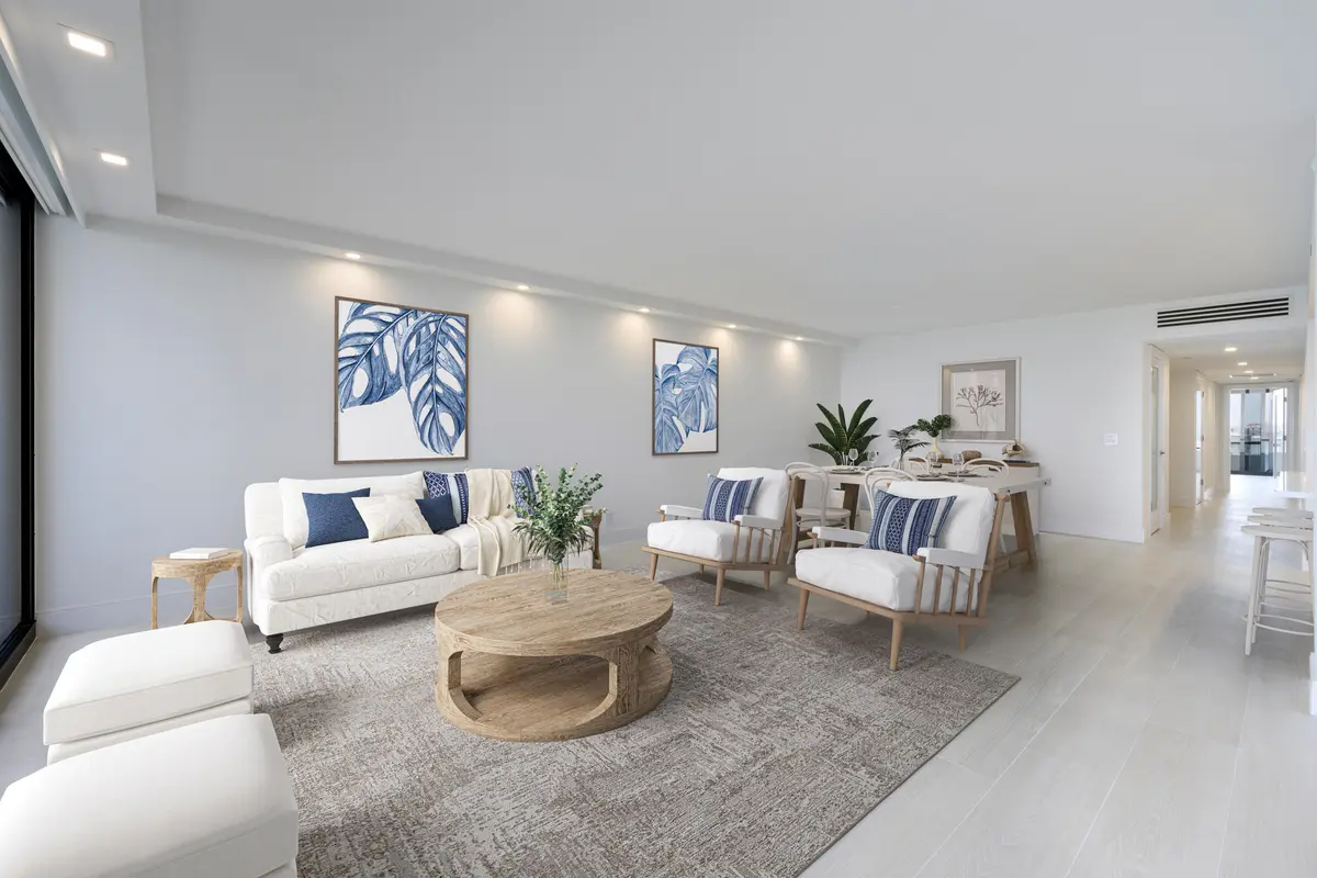Virtually Staged at 525 S Flagler Drive 14c, West Palm Beach