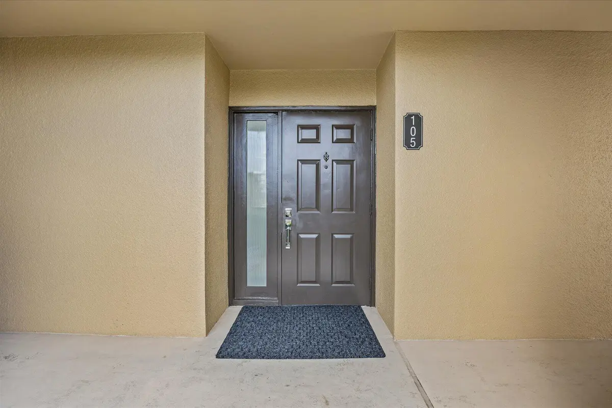 Front Door at 5390 WOODLAND LAKES Drive 105, Palm Beach Gardens