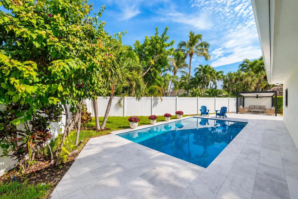 Backyard Pool & Deck at 2651 NE 49th Street, Lighthouse Point